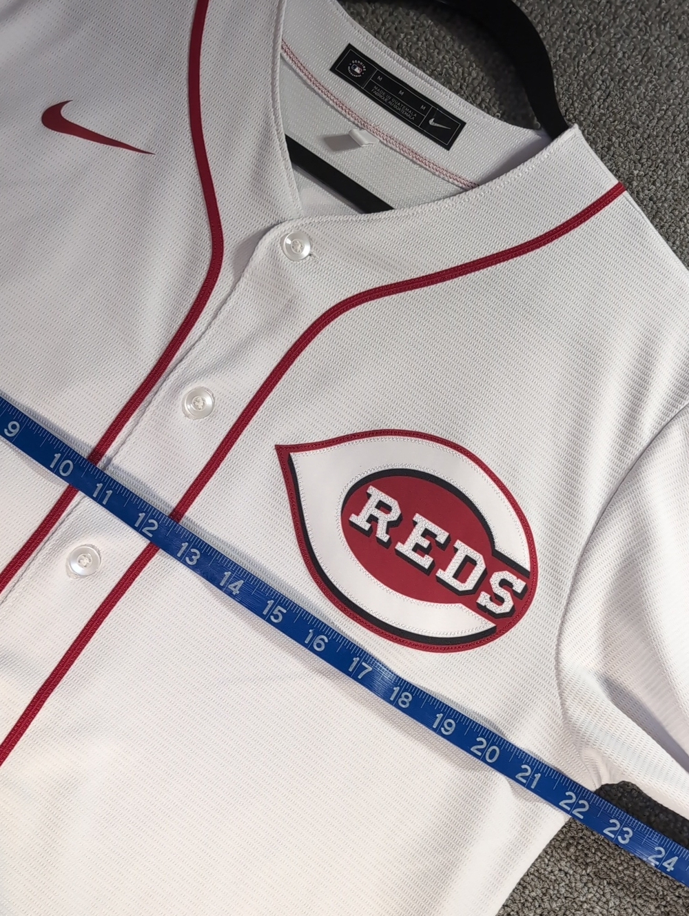 Nike Cincinnati Reds Mike Moustakas #9 MLB Stitched Baseball Jersey Medium White - Picture 11 of 12